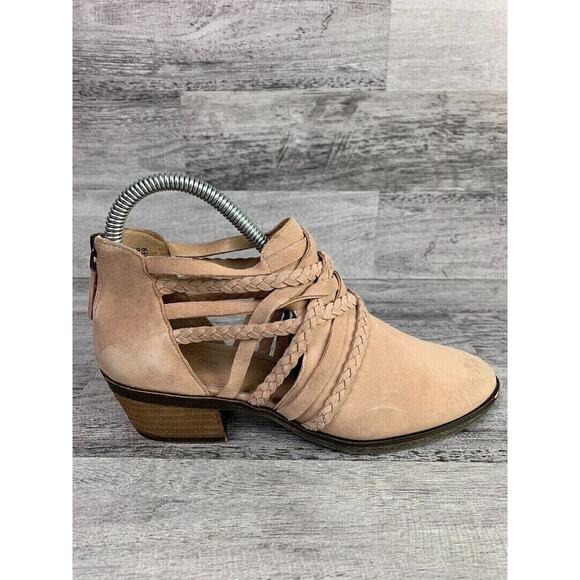 Caslon Liam Womens Braided Suede Ankle Booties Size 6.5M - Picture 5 of 8